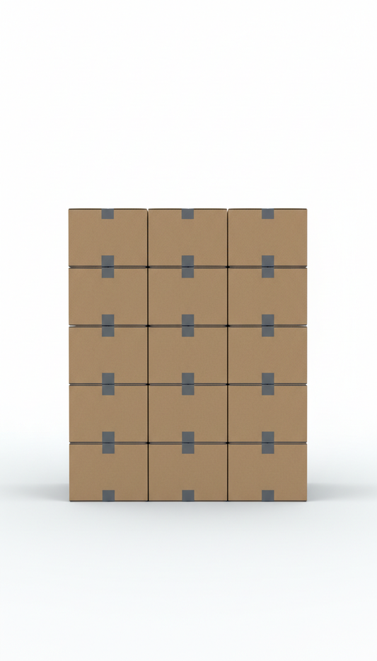 Kraft Shipping Cartons Stack
